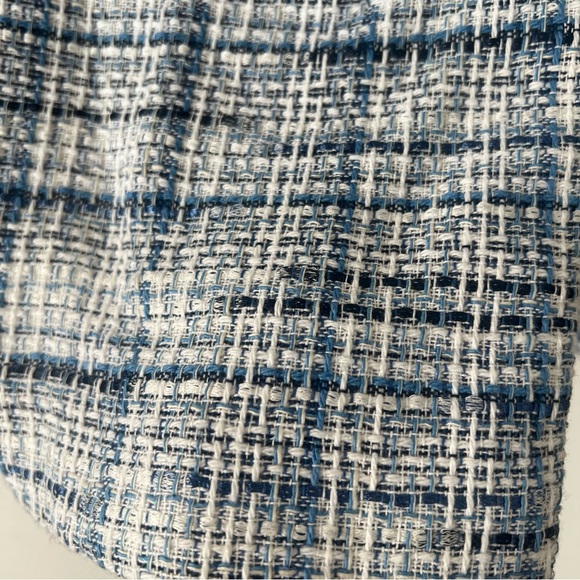 NWT ZARA Doublebreasted Blue Tweed Pinafore Playsuit Dress - Picture 9 of 15